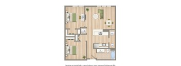 archer park 2 bedroom floor plan