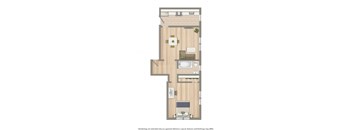 a floor plan of a small apartment