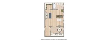 chatham courts studio floor plan 480 squared feet