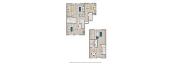 3 bedroom townhouse style apartment at city towns apartments in washington dc