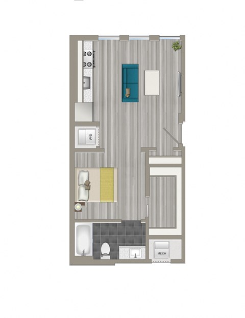 a floor plan of a small apartment