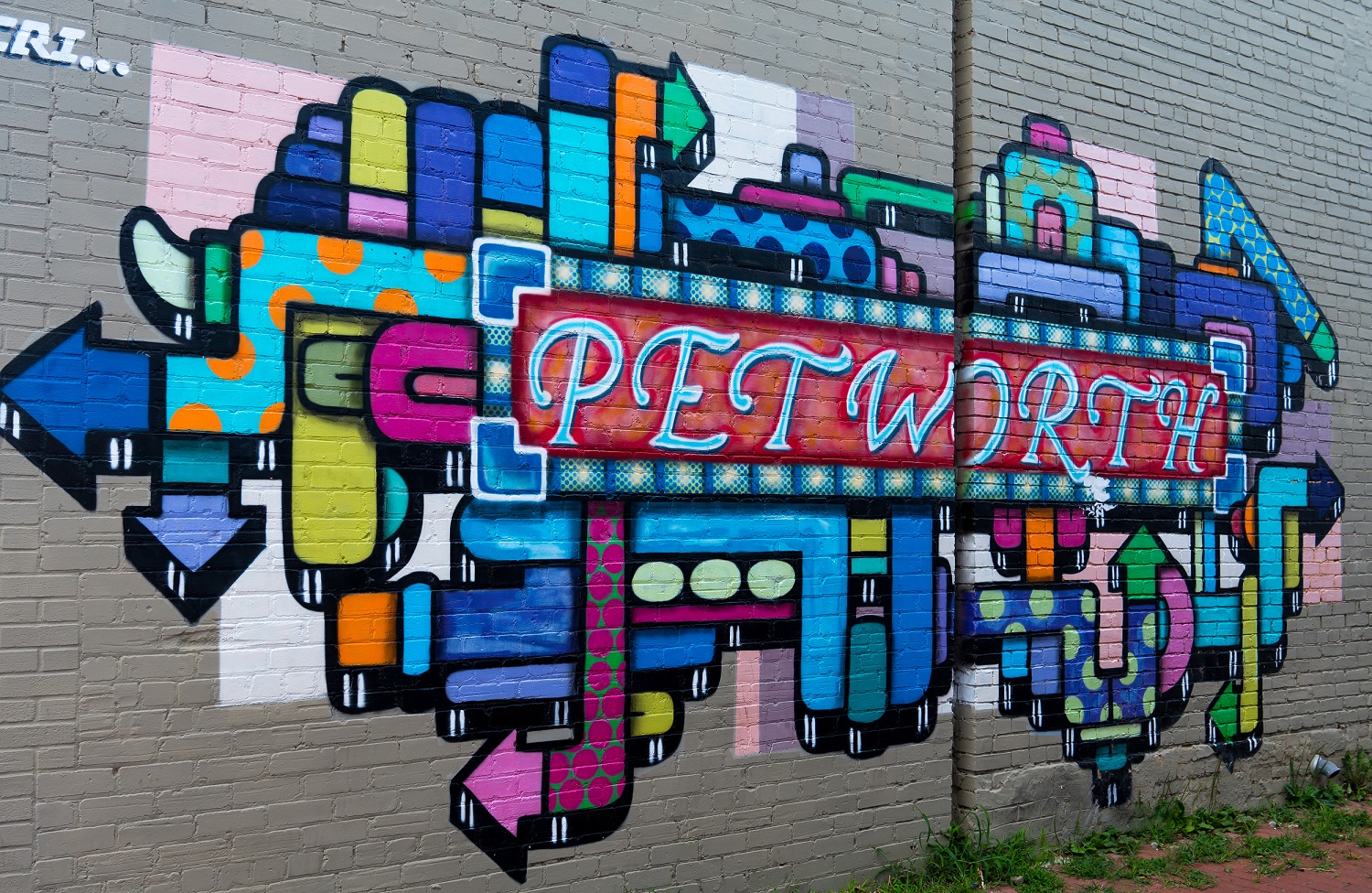 Petworth Graffiti Art in alleyway