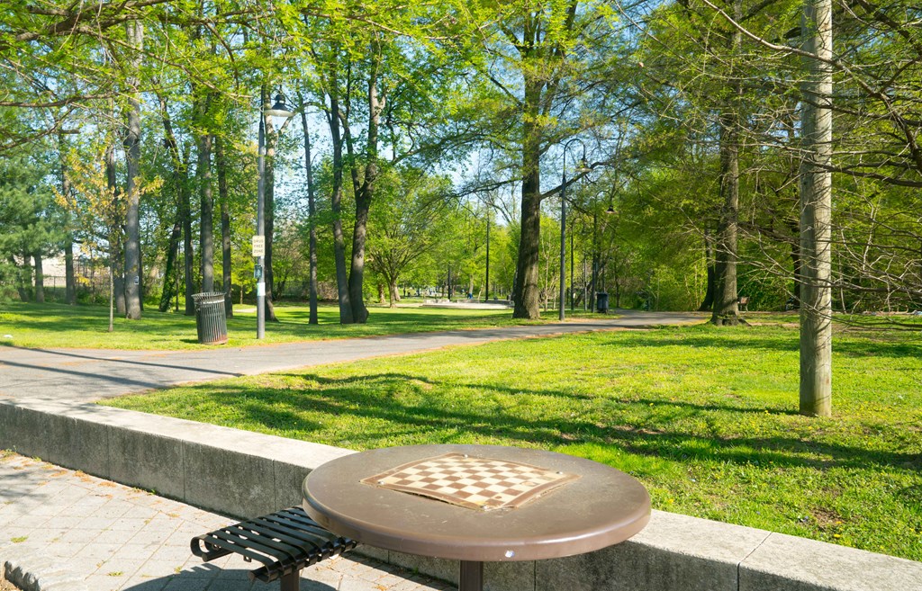 park chess table near the strand apartments in hillbrook deanwood washington dc