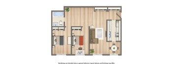 fort totten apartments two bedroom floor plan