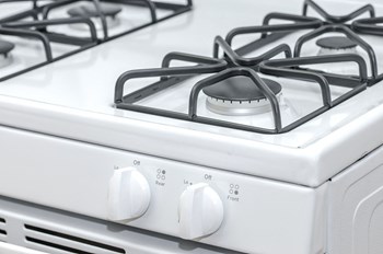 close up of gas stove at fort totten apartments in washington dc - Photo Gallery 3