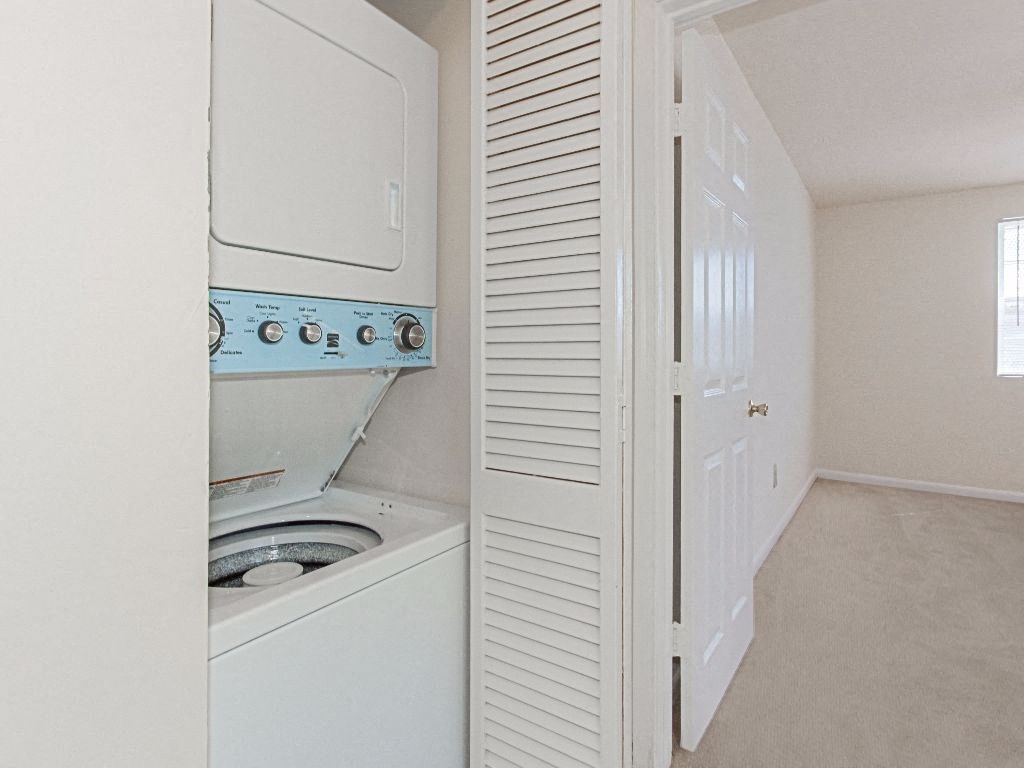 in unit washer and dryer at grandview village apartments in shipley terrace washington dc