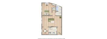 a floor plan of a small apartment
