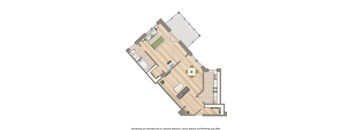 the shawmut apartments 1 bedroom floor plan
