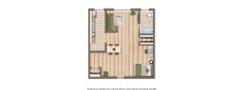 studio apartment 2d floor plan at 1818 riggs place