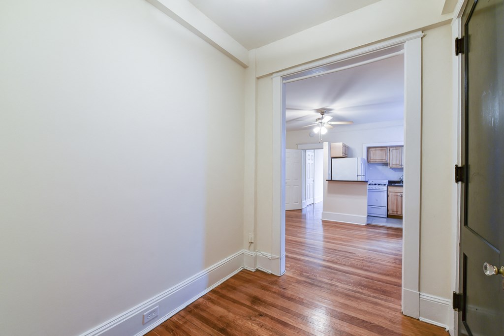 view of apartment from front entrance at the cortland apartments in washington dc