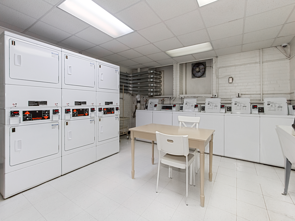 laundry room at the norwood apartments in adams morgan washington dc