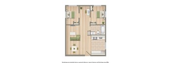 1400 van buren apartments 2 bedroom floor plan