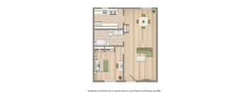 1400 van buren apartments 1 bedroom floor plan