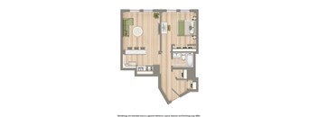 wakefield hall apartments one bedroom floor plan