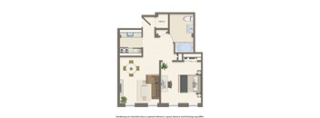 whitelaw 1 bedroom 521 sqft floor plan
