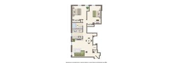 whitelaw 2 bedroom 711 sq ft floor plan