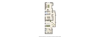 whitelaw 2 bedroom 721 sq ft floor plan