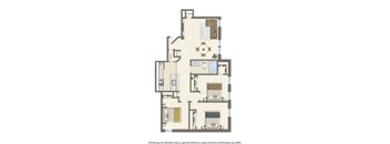 whitelaw 3 bedroom 910 sq ft floor plan