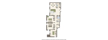 whitelaw 3 bedroom 923 sq ft floor plan
