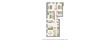 whitelaw 3 bedroom 954 sq ft floor plan
