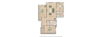 2800 woodley 2 bedroom apartment rendering in washington dc