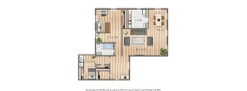 2800 woodley 2 bedroom apartment rendering in washington dc