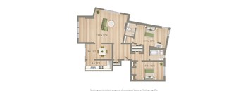2800 woodley 2 bedroom apartment rendering in washington dc