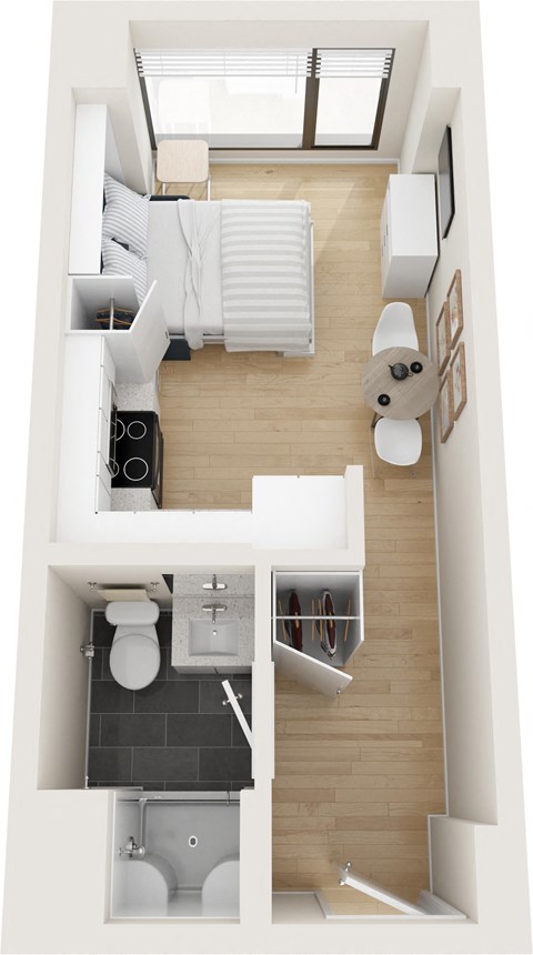 217 Albany Street Studio-3 Beds Apartment for Rent - Photo Gallery 10