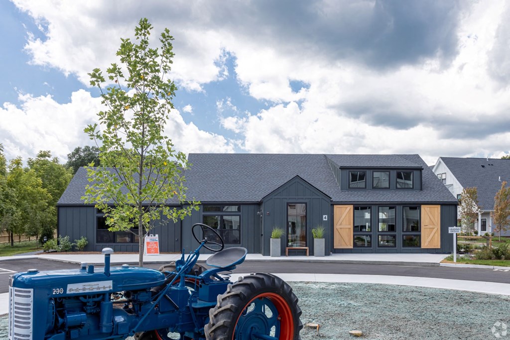 Exterior of leasing office at Oriole Landing, Massachusetts