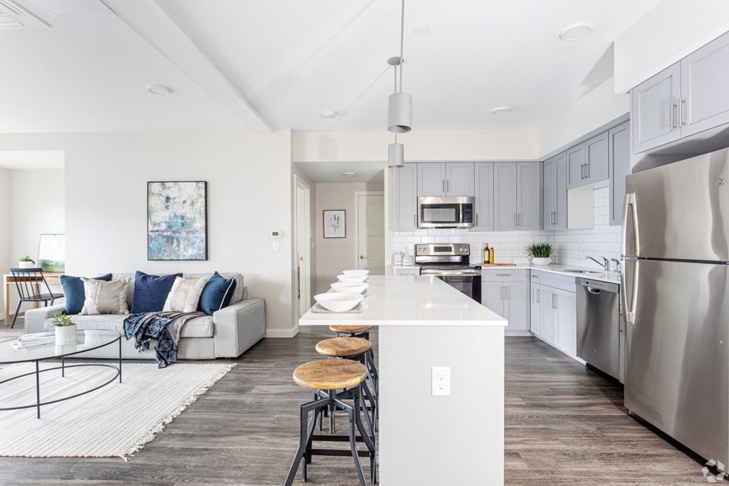 Kitchen and Living Room at Oriole Landing, Lincoln
