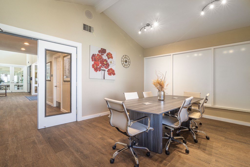 the preserve at ballantyne commons conference room with table and chairs