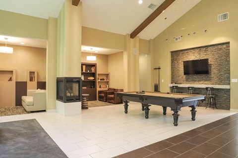 Community Room With Billiards Table at Cascades Overlook Apts., Maryland