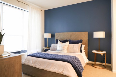 Bedroom at The Met at Metro Centre Apartments, Owings Mills