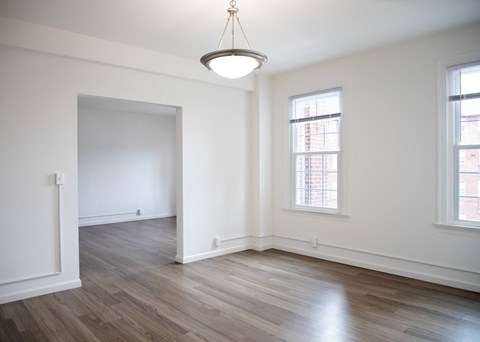 Bright large living room in Pikesville Apartment