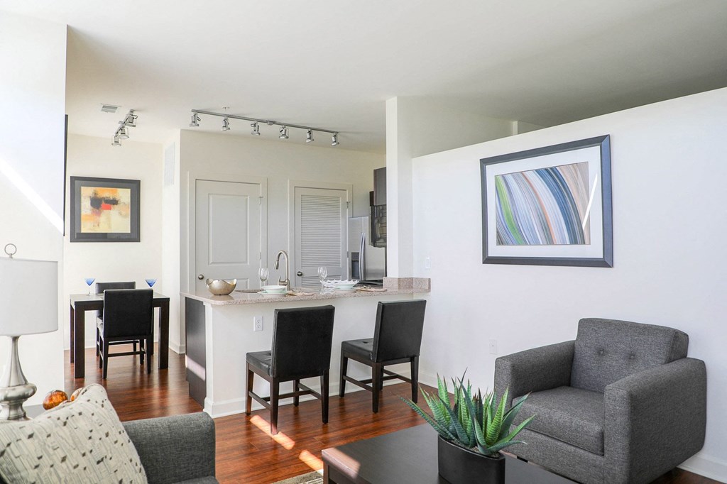 Living Area at Metro Crossing Apartments, Owings Mills