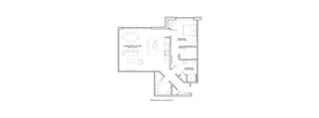 Matisse Floor Plan at The Met at Metro Centre Apartments, Owings Mills Maryland