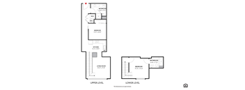he Sequoia Two Bedroom Floor Plan at 405 W Redwood Apartments, Baltimore Maryland  