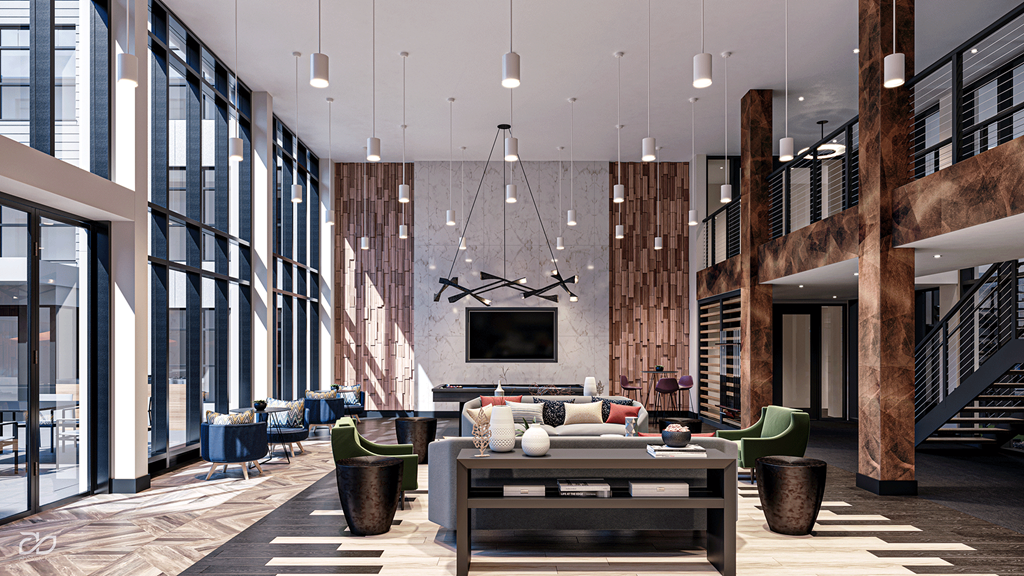 Expansive Club Room: View B at The Willard Apartments, Owings Mills, 21117