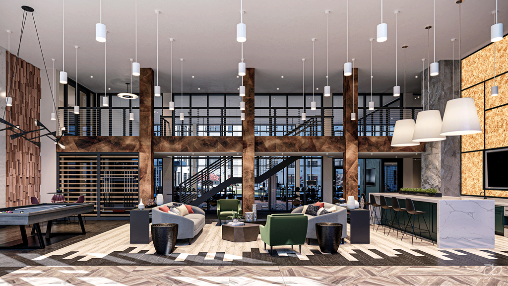 Expansive Club Room: View A at The Willard Apartments, Owings Mills, MD