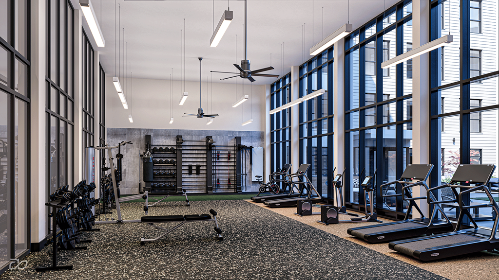 Fitness Center Fitness Center at The Willard at The Willard Apartments, Maryland, 21117