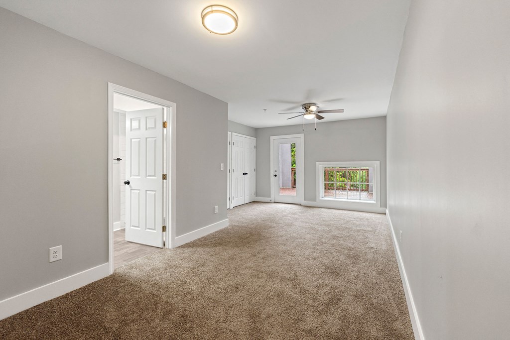 Master bedroom at Crogman School Lofts, Atlanta, 30315