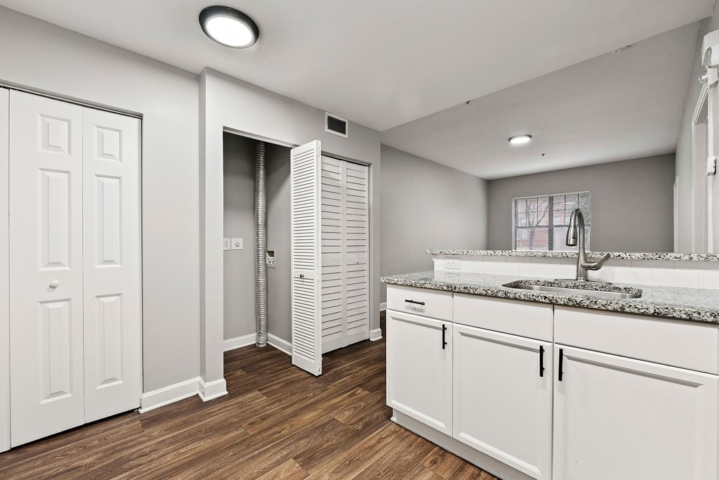 Upgraded kitchen at Crogman School Lofts, Atlanta GA 30315