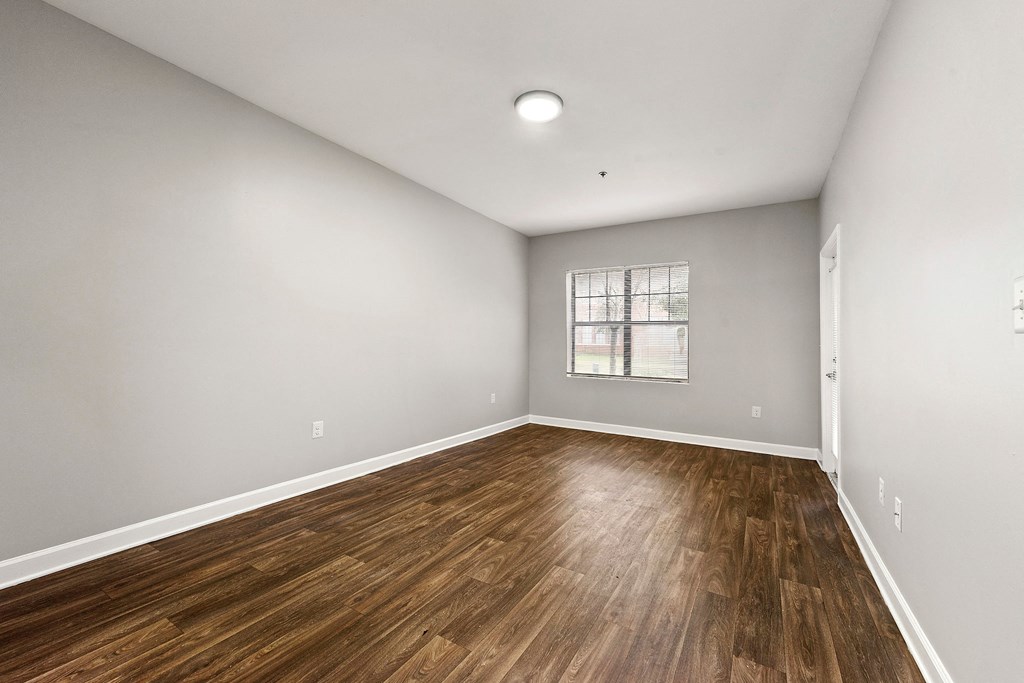 A modern living room at Crogman School Lofts, Atlanta GA 30315