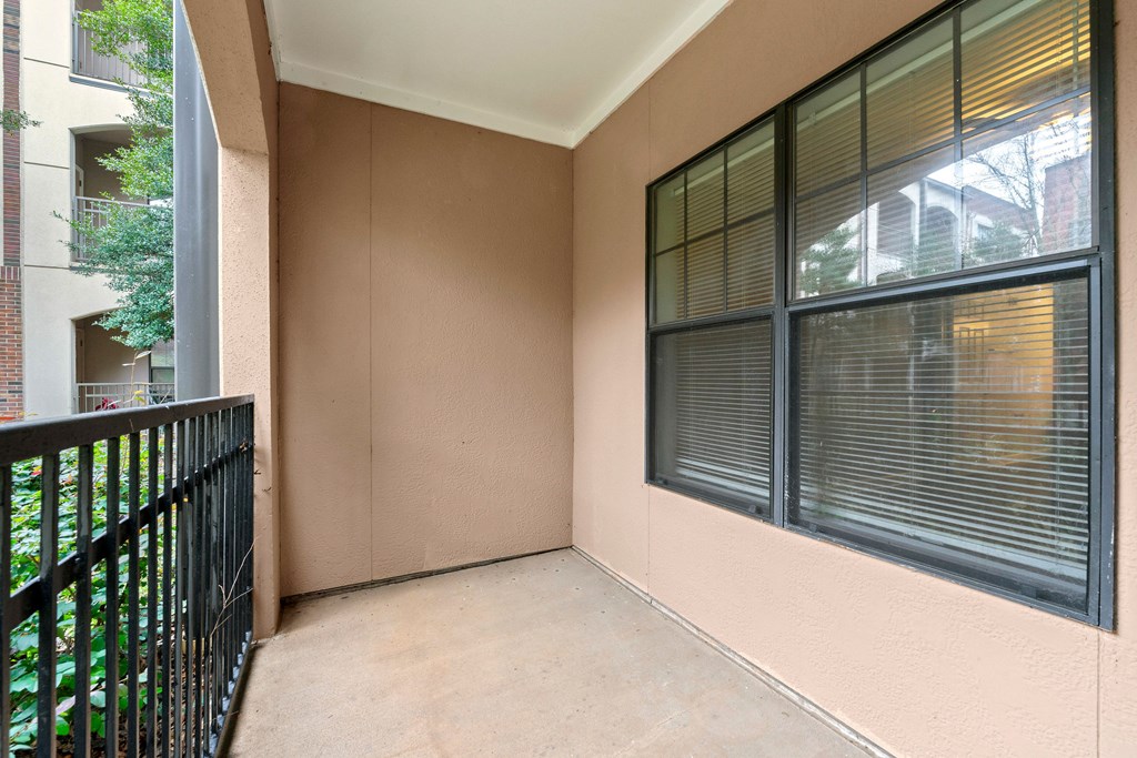 Private patio at Crogman School Lofts, Atlanta GA 30315