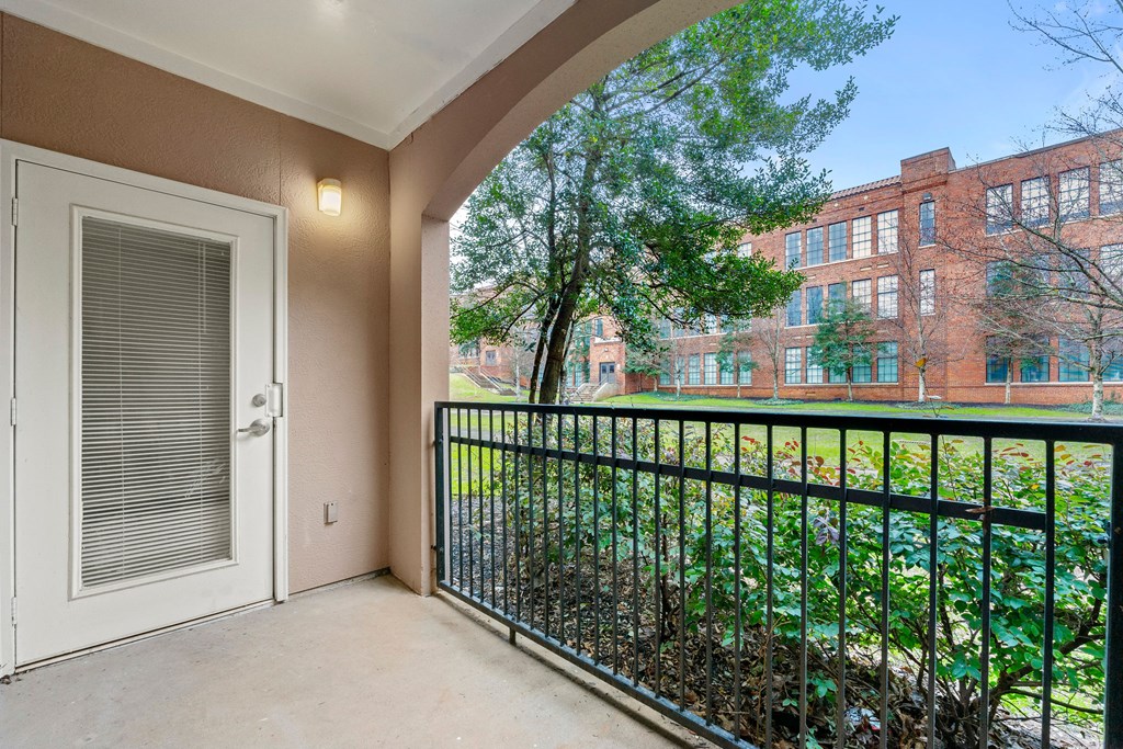 Private patio Private patio at Crogman School Lofts, Atlanta GA 30315