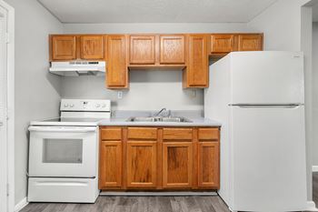 Empty kitchen at Balfour Forest Apartments, Marietta, GA, 30008