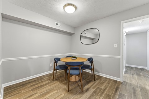 Two bedroom floorplan at The Reserve at Brookhaven, in Atlanta Georgia 30329.