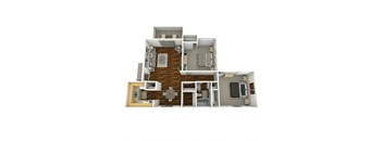 2 Bedroom Floorplan at 445 Cleveland, Atlanta, GA 30354