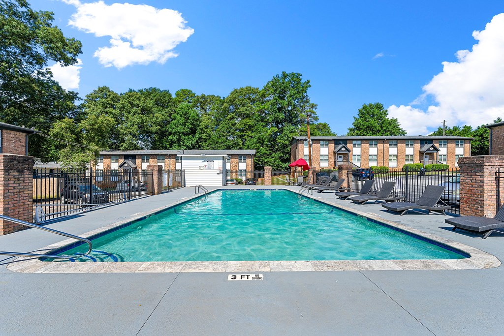 Pool and lounge area at Georgian Oaks Apartments, Smyrna, GA 30080