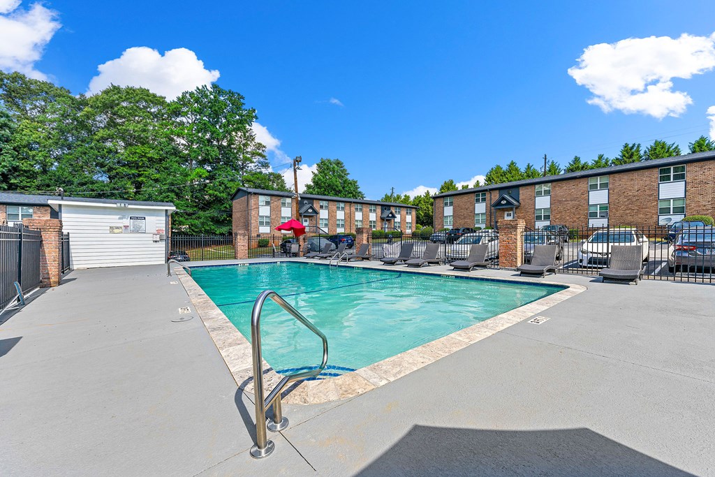 Pool and lounge area at Georgian Oaks Apartments, Smyrna, GA 30080